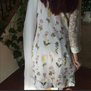 White shalwar kameez xs small size baroque